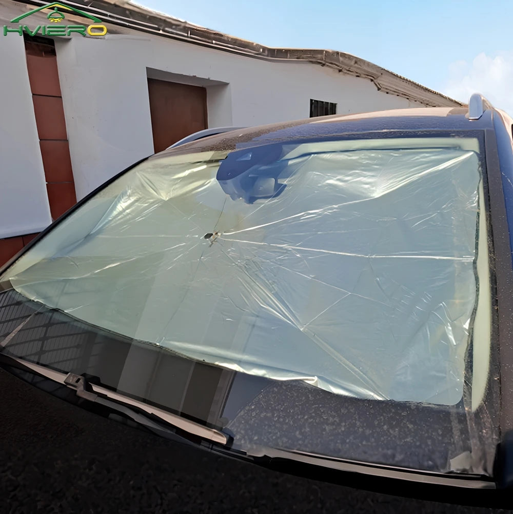 Pare-soleil pliable pour pare-brise de voiture, pare-soleil de voiture, protection intérieure, parasol automatique, couvertures avant de parapluie, pièces d'accessoires polyvalents