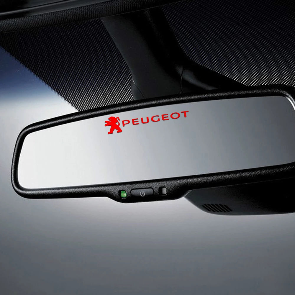 Autocollants réfléchissants en vinyle pour poignée de porte de voiture, 4 pièces, miroir d'essuie-glace, style pour Peugeot 208 2012 ~ 2018 308 2014 ~ 2021 2008