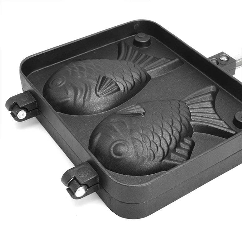 Moule à gaufres en forme de poisson japonais, moule à gâteau Taiyaki 2/4, moules à gâteaux, cuisson de desserts, cuisine pour bricolage à la maison