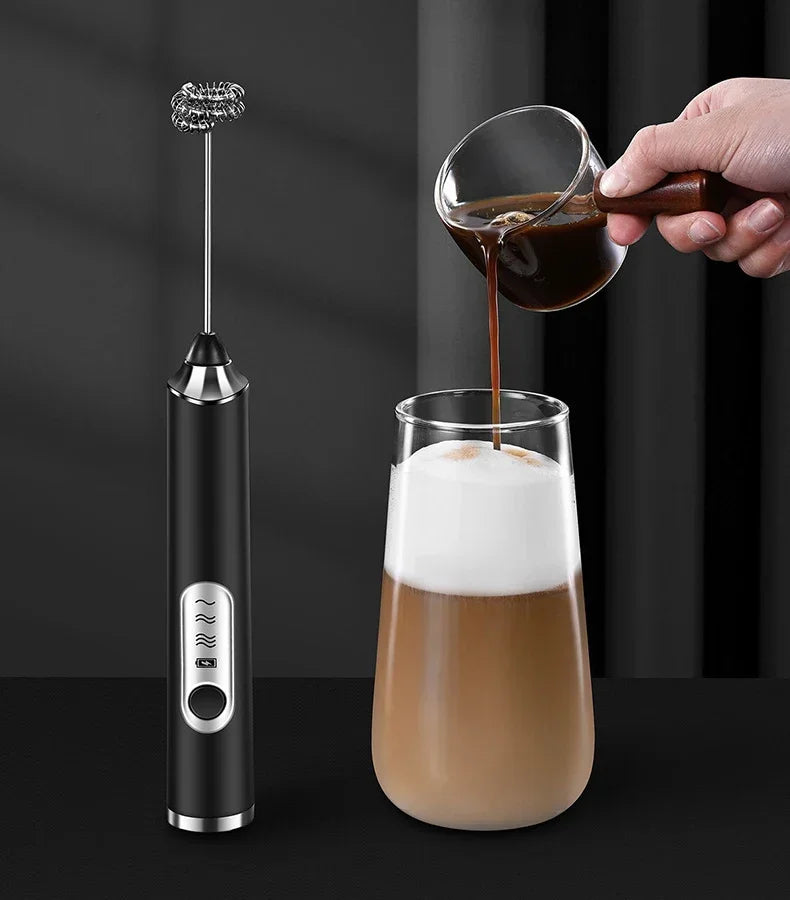Gadgets de cuisine domestiques sans fil, accessoires de cuisine électriques, mélangeur de lait, mousseur, Mini batteur à café et œufs, outils de battage, Bar à manger