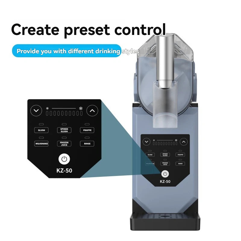 Machine à cônes de neige couvertes, automatique et silencieuse, pour la maison, 3 en 1, Milkshake, Smoothies, boissons glacées, réservoir détachable de 2l