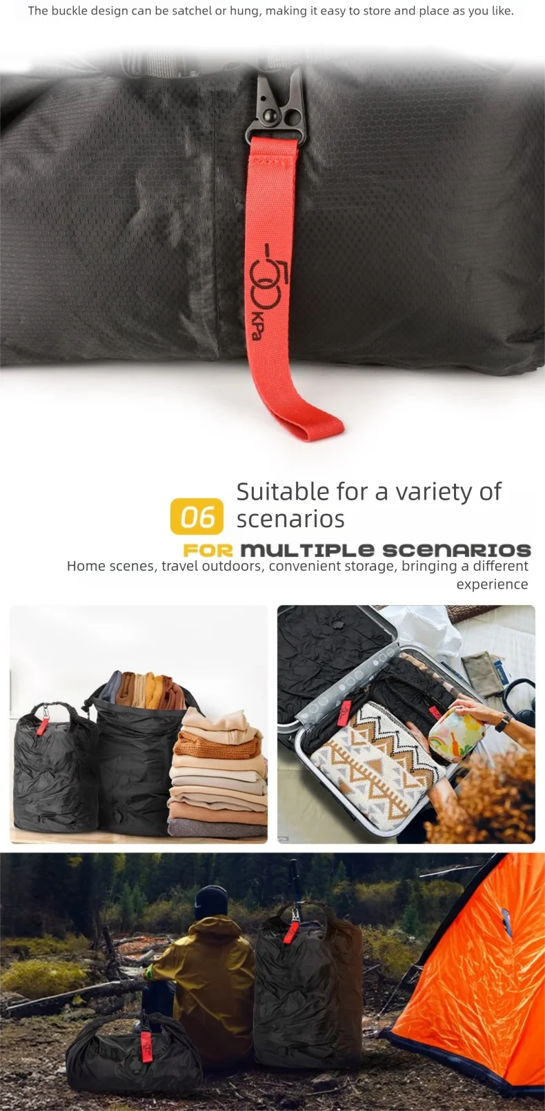 Sac de rangement à Compression sous vide, Portable, grande capacité, étanche, sac à bagages, sac à vêtements, anti-poussière, voyage d'affaires