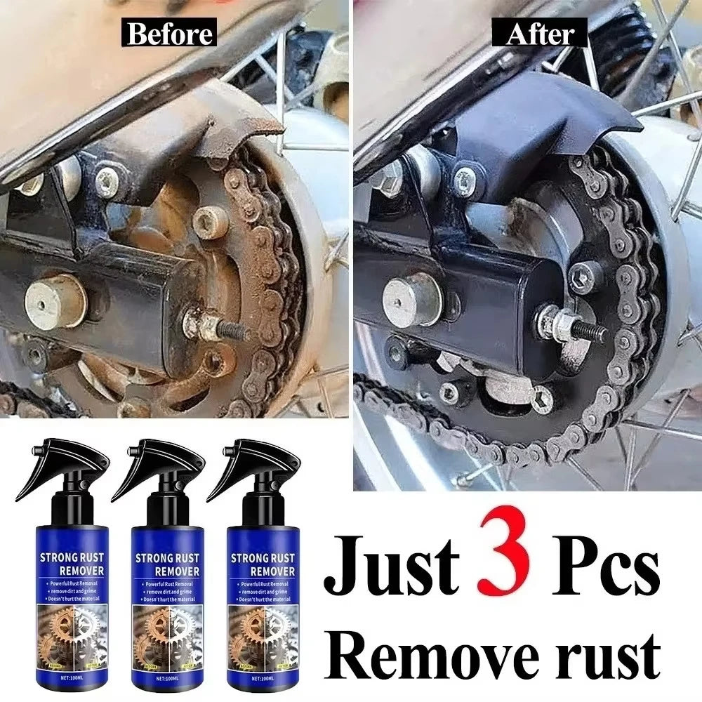 Spray décapant de rouille automobile pour voitures, nettoie rapidement le métal et le fer, spray décapant de rouille pour tuyaux d'échappement, agent de décapage des taches