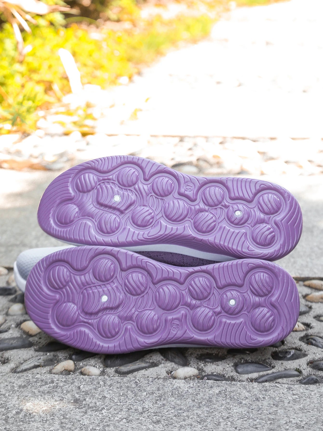 Chaussures orthopédiques pour femmes, chaussures de marche en tricot, respirantes, à enfiler, mocassins souples, baskets compensées antidérapantes, chaussures décontractées confortables