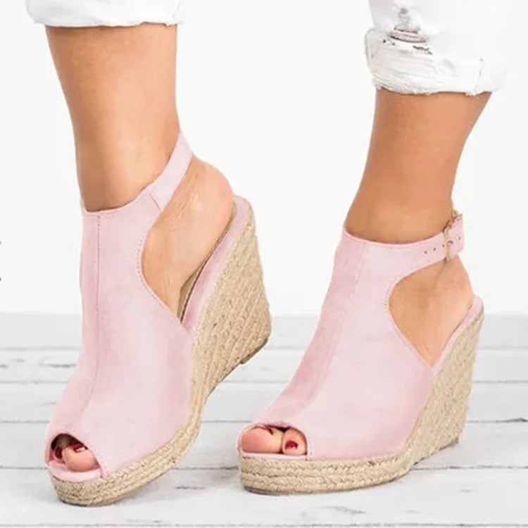 Sandales à Talons pour Femme, Espadrilles Confortables, Chaussures à Plateforme, Nouvelle Collection Été 2025