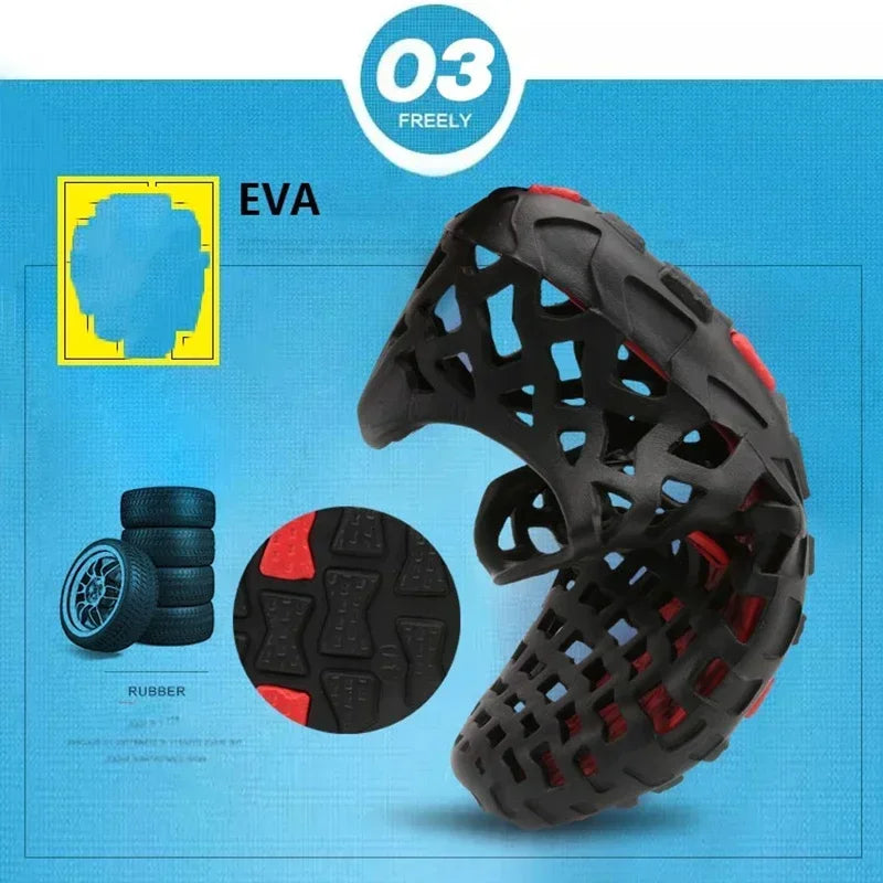 Chaussures d'eau d'été pour hommes, sandales de plage respirantes, chaussures d'eau en amont, pantoufles creuses à séchage rapide pour femmes