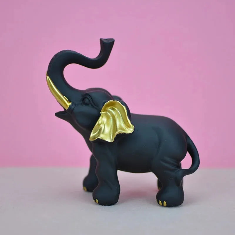 Décoration éléphant figurine en bois grainé édition collector
