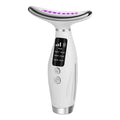 Masseur facial et du cou LED pour usage domestique, 7 couleurs de luminothérapie, 7 modes, 3 niveaux de vibration, lifting du visage, anti-rides, instrument de beauté