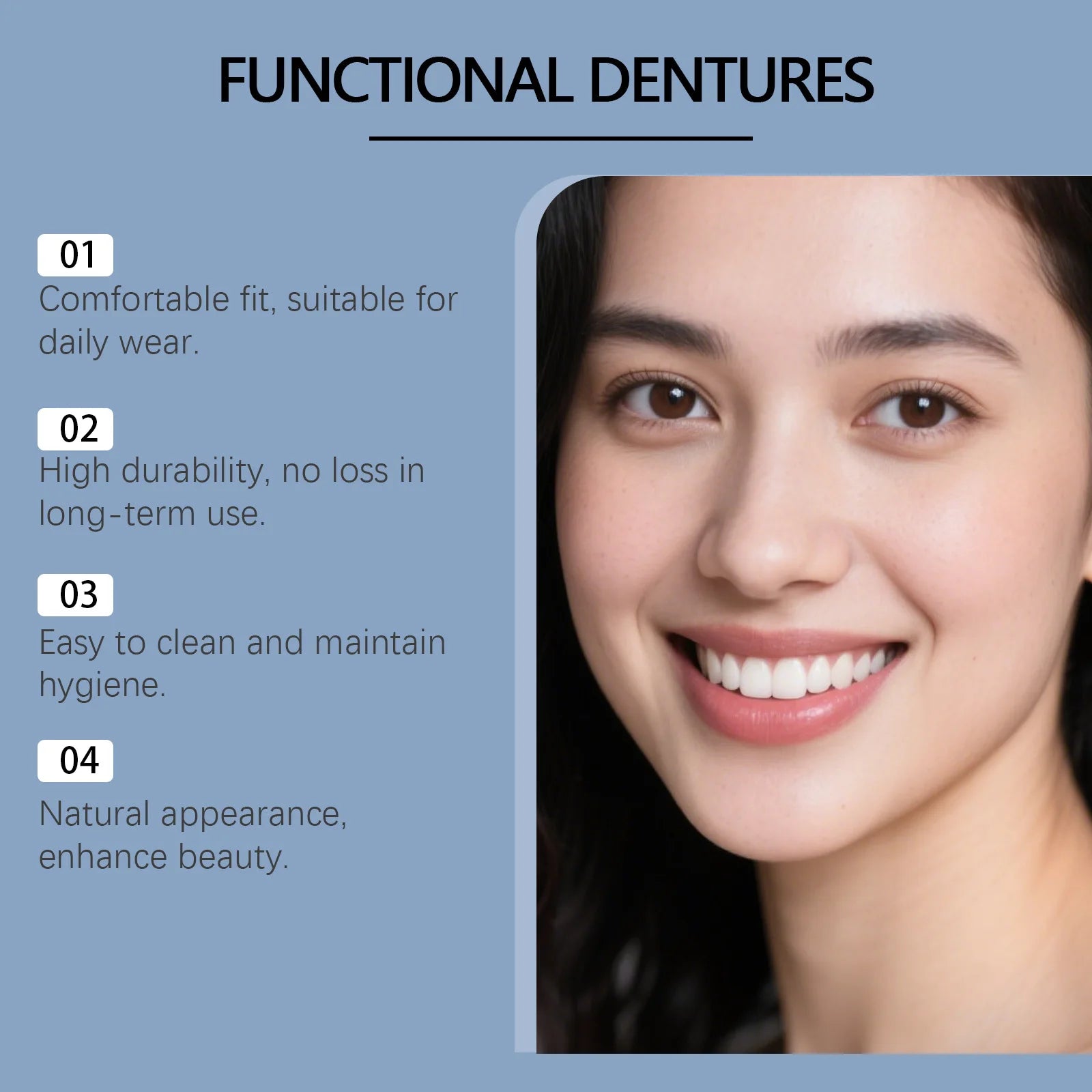 Ensemble de décoration dentaire confortable pour embellir les espaces entre les dents et améliorer l'apparence du sourire