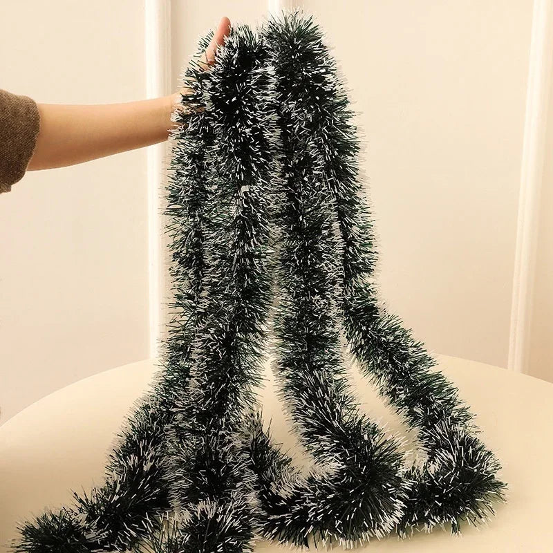 Guirlande de ruban pour décoration de réveillon de noël, 2M, hauts de Bar, arbre de noël, ornements de cuisine, accessoire de décoration pour fête de mariage et noël