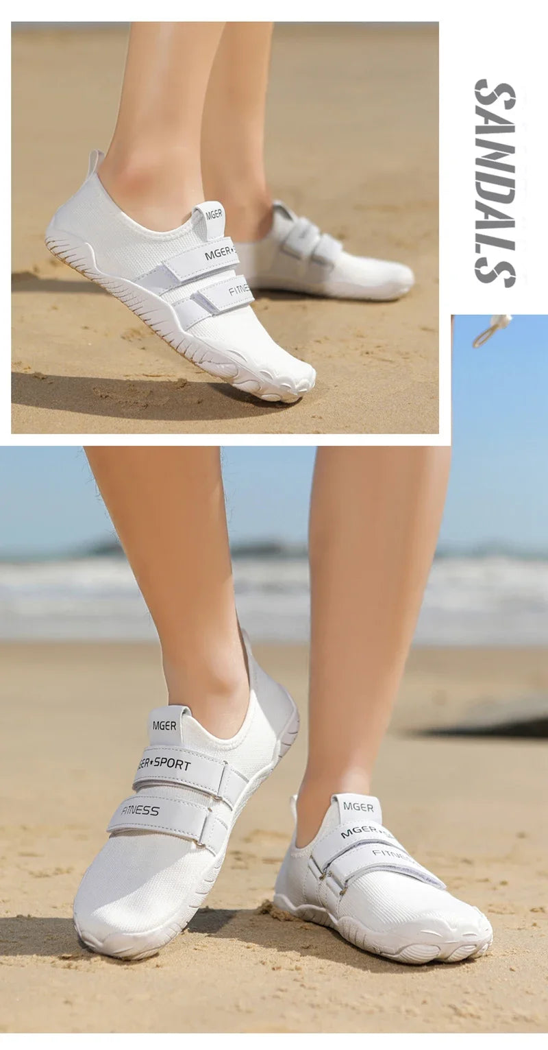 Chaussures d'eau élastiques à séchage rapide pour femmes et hommes, baskets de plage nu-pieds, pataugeoire de natation, randonnée en plein air, été