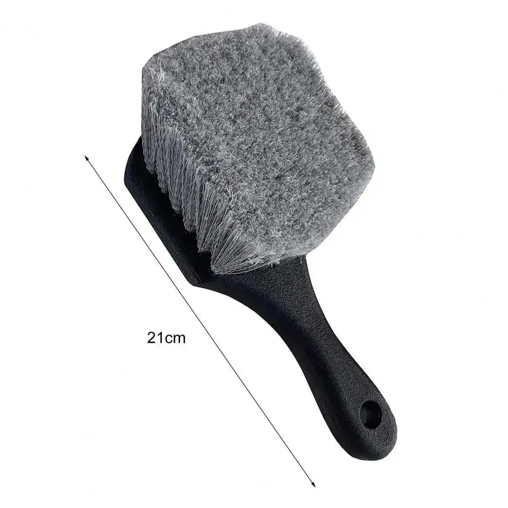 Brosse de nettoyage de roues de voiture, brosse de détail, poignée courte, brosse de lavage de jantes de pneus, nettoyage de véhicules, ensemble d'accessoires d'entretien pour l'automobile