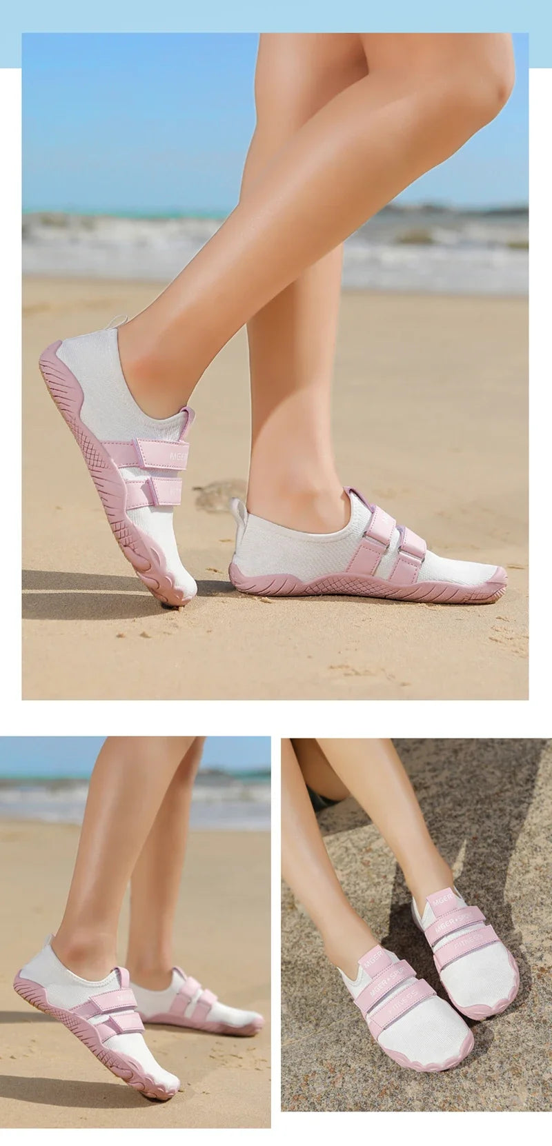 Chaussures d'eau élastiques à séchage rapide pour femmes et hommes, baskets de plage nu-pieds, pataugeoire de natation, randonnée en plein air, été