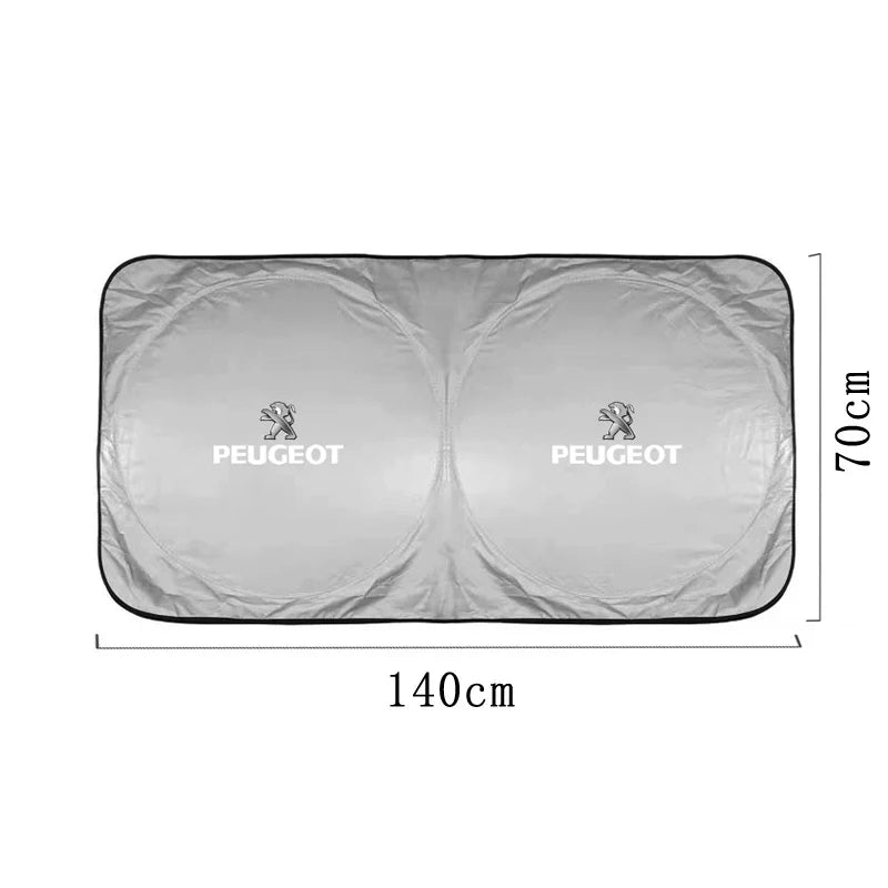 Pare-soleil pour pare-brise de voiture Peugeot, protection UV pour Peugeot 206 207 308 408 208 106 508 301 307 406 107 205 407 108