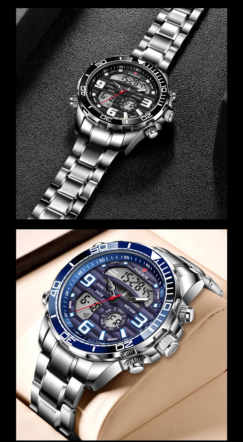 LIGE-Montre-bracelet à quartz pour homme, marque de luxe supérieure, sport, militaire, chronographe, date, numérique, horloge