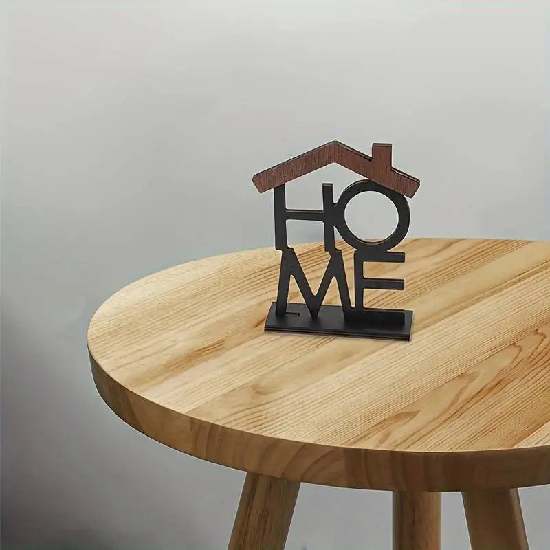 Ornement créatif en bois pour la maison, salon, Table basse, armoire, bureau, petite décoration en forme de maison, pendaison de crémaillère, cadeau d'anniversaire