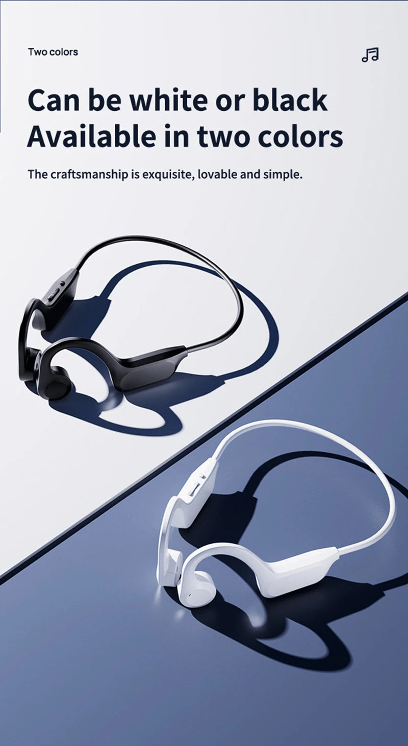Écouteurs sans fil à Conduction osseuse, oreillettes de Sport, de natation, compatibles Bluetooth, mains libres, avec micro, pour la course à pied, X7