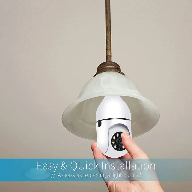 Caméra IP WiFi 4G E27 ampoule caméra 3MP sans fil bébé moniteur AI suivi sécurité vidéo Surveillance caméra pour animaux de compagnie SmartLife intérieur