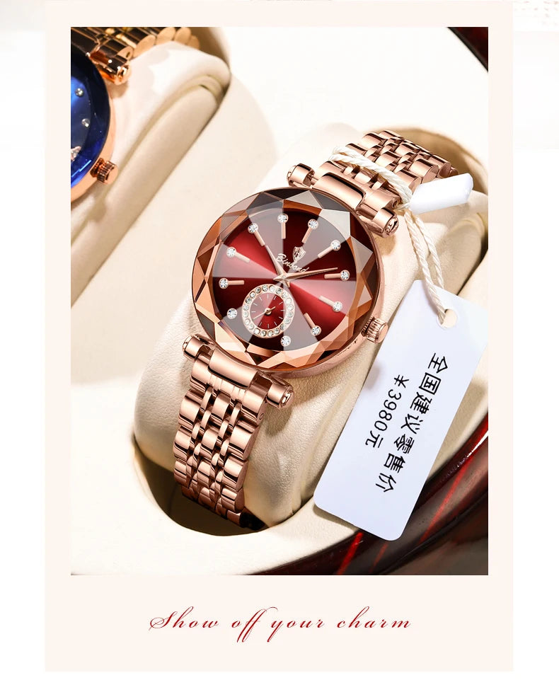 BINBOND nouvelle mode montre élégante de luxe Quartz femmes montres étanche lumineux Date coeur de l'océan conception mme montre-bracelet
