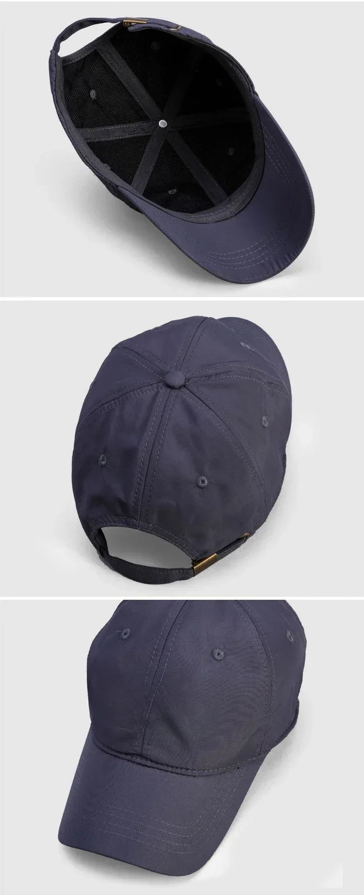 Casquette de Baseball à séchage rapide pour hommes, grande taille 63-67cm, chapeau de papa respirant, grande taille, couronne souple réglable, casquette de course unisexe, nouvelle collection