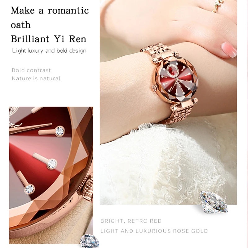 BINBOND nouvelle mode montre élégante de luxe Quartz femmes montres étanche lumineux Date coeur de l'océan conception mme montre-bracelet