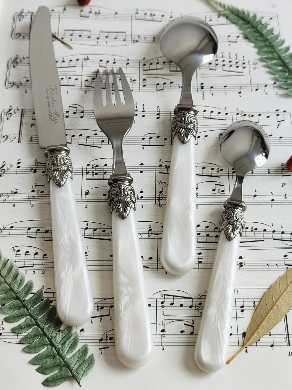Ensemble de couverts vintage en argent