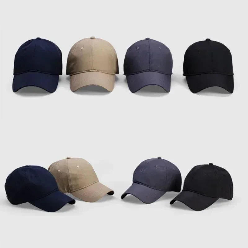 Casquette de Baseball à séchage rapide pour hommes, grande taille 63-67cm, chapeau de papa respirant, grande taille, couronne souple réglable, casquette de course unisexe, nouvelle collection