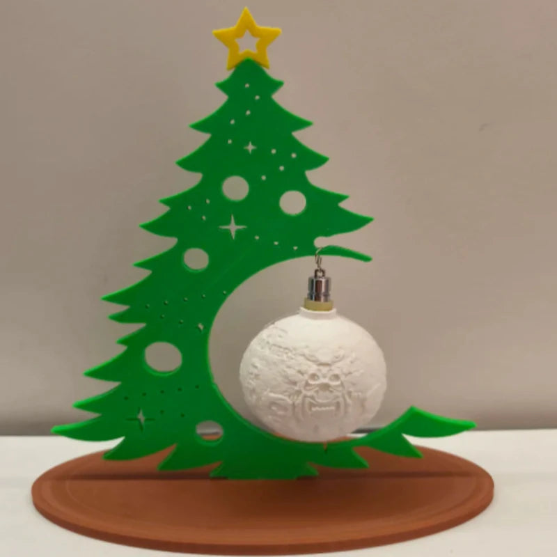 Décoration d'arbre de noël créative avec boule d'ornement à faire soi-même, Design creux, décor de table pour fête à domicile, cadeau de Festival