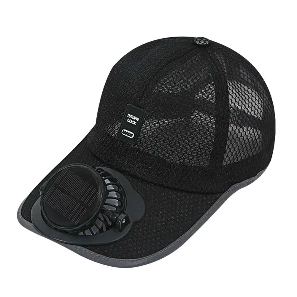 Casquette de baseball solaire d'extérieur avec ventilateur intégré, rechargeable par USB, respirante, protection solaire estivale