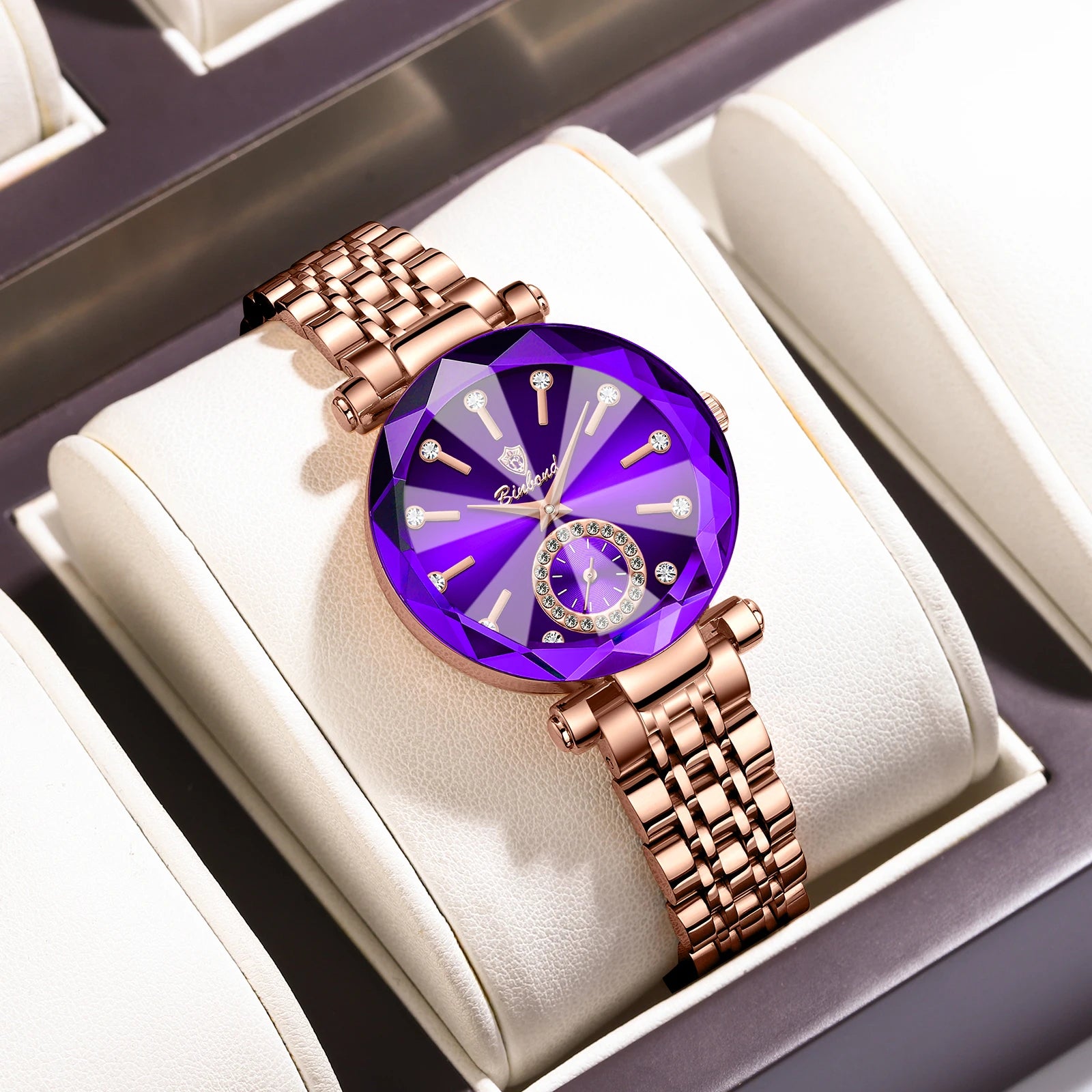 BINBOND nouvelle mode montre élégante de luxe Quartz femmes montres étanche lumineux Date coeur de l'océan conception mme montre-bracelet