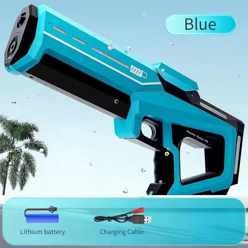 Pistolets à eau électriques de 42 cm pour adultes, haute pression, absorption automatique d'eau, jouets d'été pour la plage et la piscine, cadeaux pour enfants