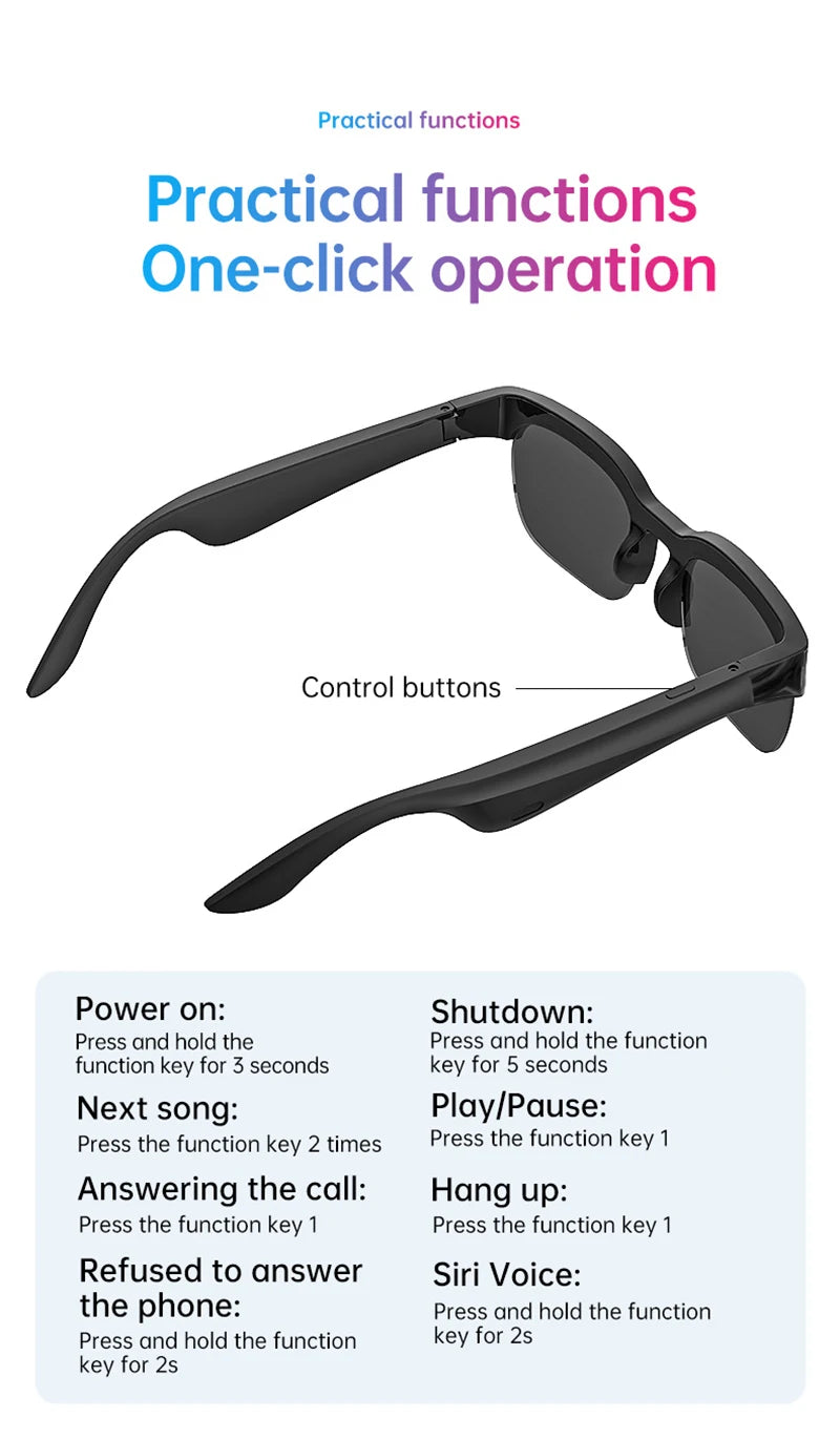 VIVO 2026 Nouvelles Lunettes Intelligentes Traduction IA Conversation Bluetooth Enregistrement Écoute Musicale Lunettes de Soleil Intelligentes pour Hommes et Femmes