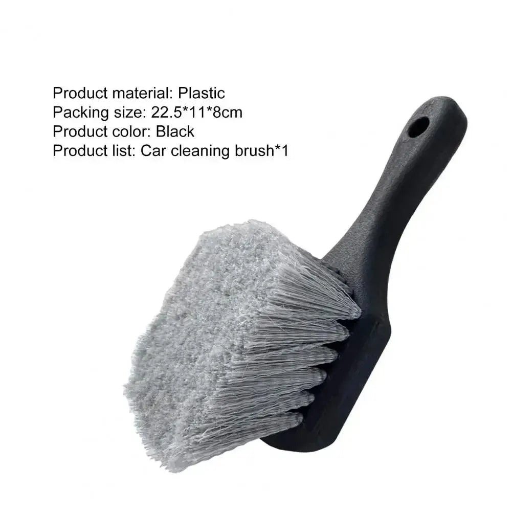 Brosse de nettoyage de roues de voiture, brosse de détail, poignée courte, brosse de lavage de jantes de pneus, nettoyage de véhicules, ensemble d'accessoires d'entretien pour l'automobile