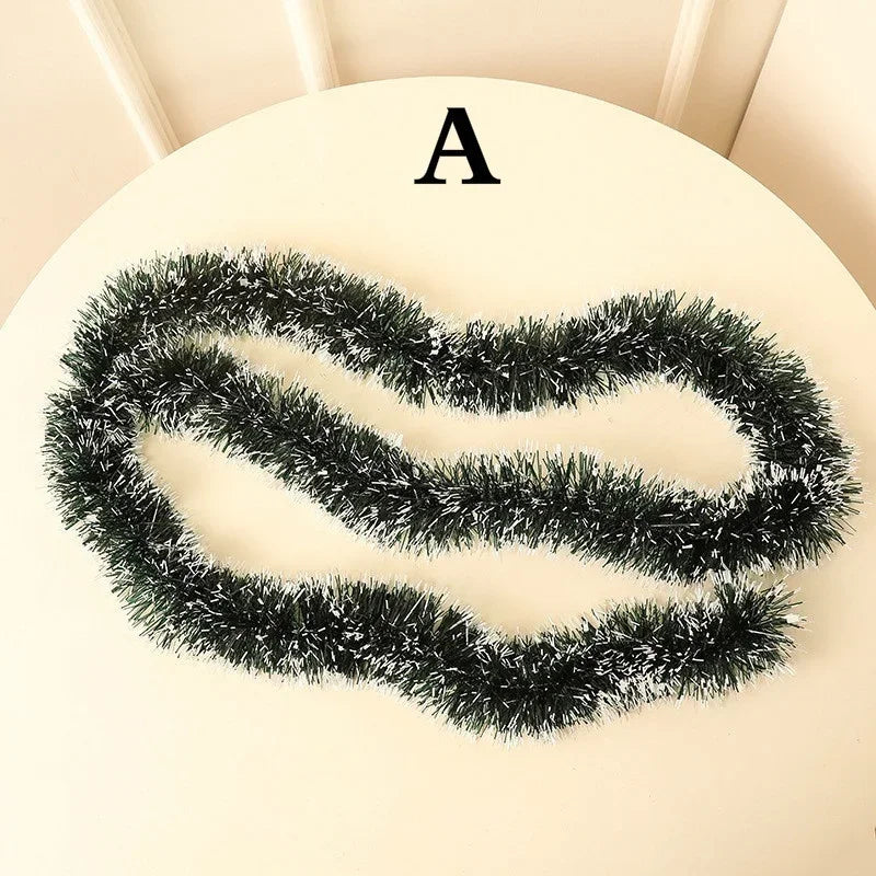 Guirlande de ruban pour décoration de réveillon de noël, 2M, hauts de Bar, arbre de noël, ornements de cuisine, accessoire de décoration pour fête de mariage et noël