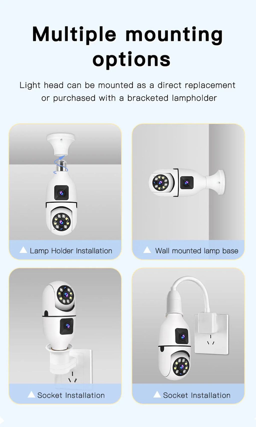 Caméra de Surveillance couleur Vision nocturne moniteur de sécurité automatique suivi humain Zoom intérieur Wifi Miini caméra IP