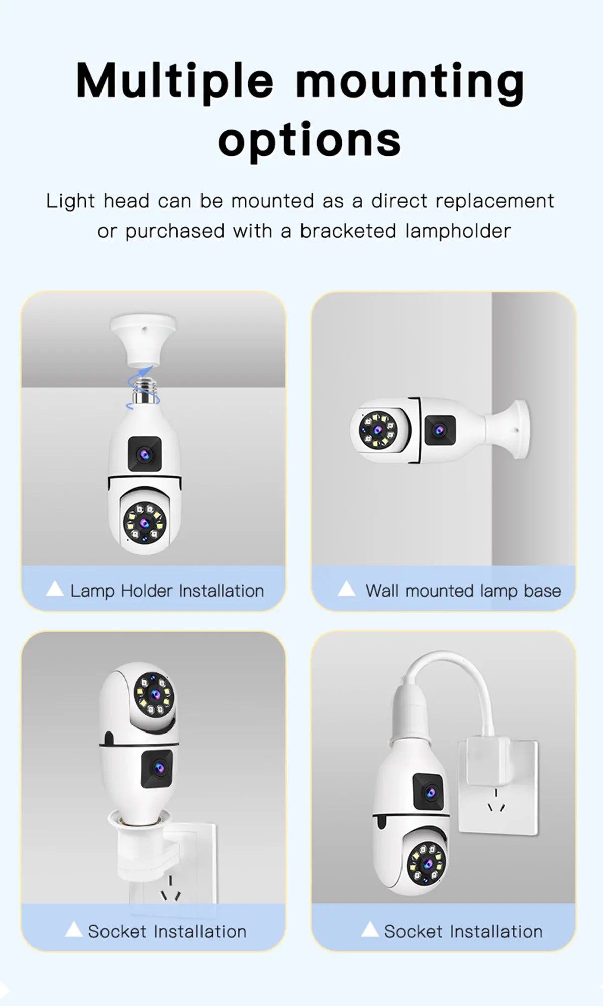 Caméra de Surveillance couleur Vision nocturne moniteur de sécurité automatique suivi humain Zoom intérieur Wifi Miini caméra IP