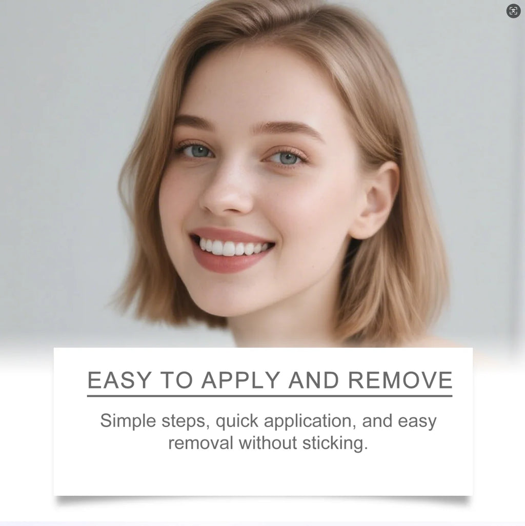 Bandes blanchissantes violettes pour les dents – Hygiène buccale, haleine fraîche mentholée, éclaircissement des dents, soin buccal durable, patchs blanchissants pour les dents