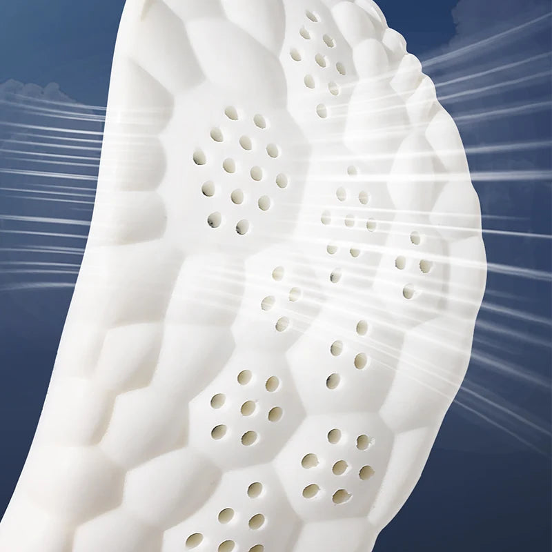 Semelles intérieures de Sport en Latex, 1/2/4 paires, coussinets de chaussures souples à haute élasticité, orthèses, respirantes, Absorption des chocs, coussin de soutien de la voûte plantaire