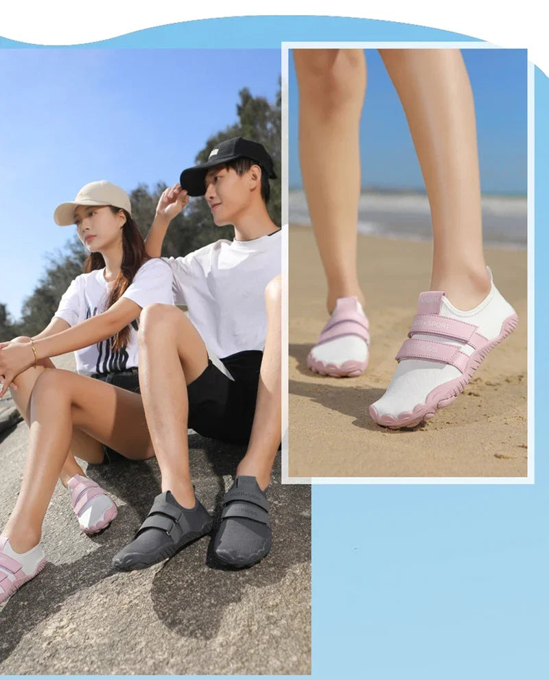 Chaussures d'eau élastiques à séchage rapide pour femmes et hommes, baskets de plage nu-pieds, pataugeoire de natation, randonnée en plein air, été