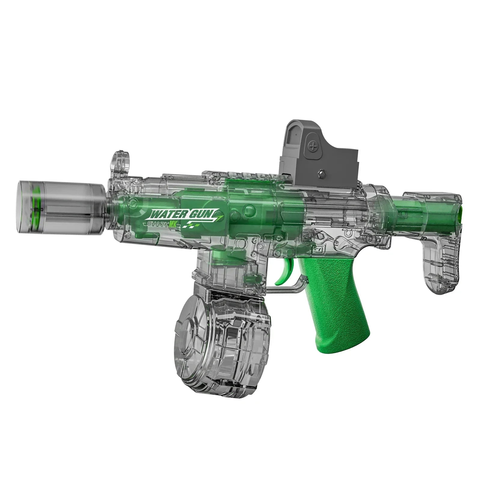 Pistolet à eau électrique avec simulation de tir et de recul, jouet pour enfants, pistolet à eau automatique avec capteur lumineux, jouet d'été pour la plage et les activités de plein air