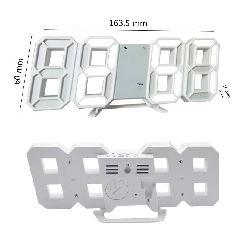 Décoration numérique pour chambre à coucher, montres de bureau, horloge murale Led, alarme de salon, maison moderne et décoration, décor de Table électronique