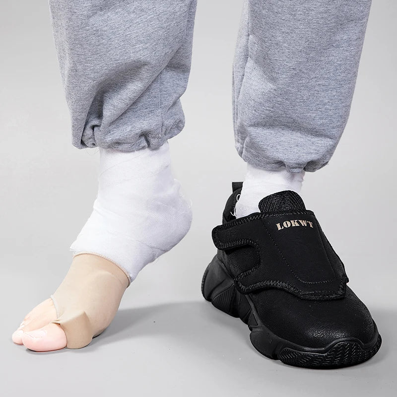 Chaussures pour personnes âgées diabétiques avec fermeture à crochet et boucle pour pieds larges, baskets orthopédiques légères pour œdèmes avec soutien de la voûte plantaire haute