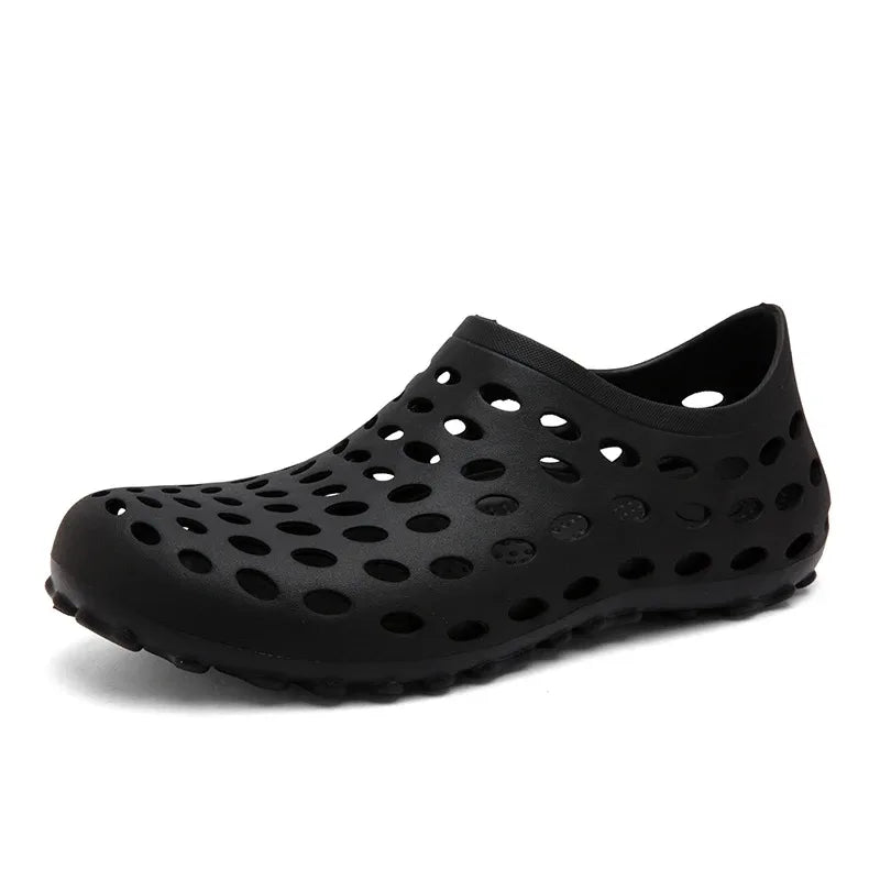 Sandales pour hommes Été 2026 Antidérapantes Résistantes à l'usure Chaussures ajourées à couvrance totale Chaussures de pêche et de wading pour hommes en extérieur