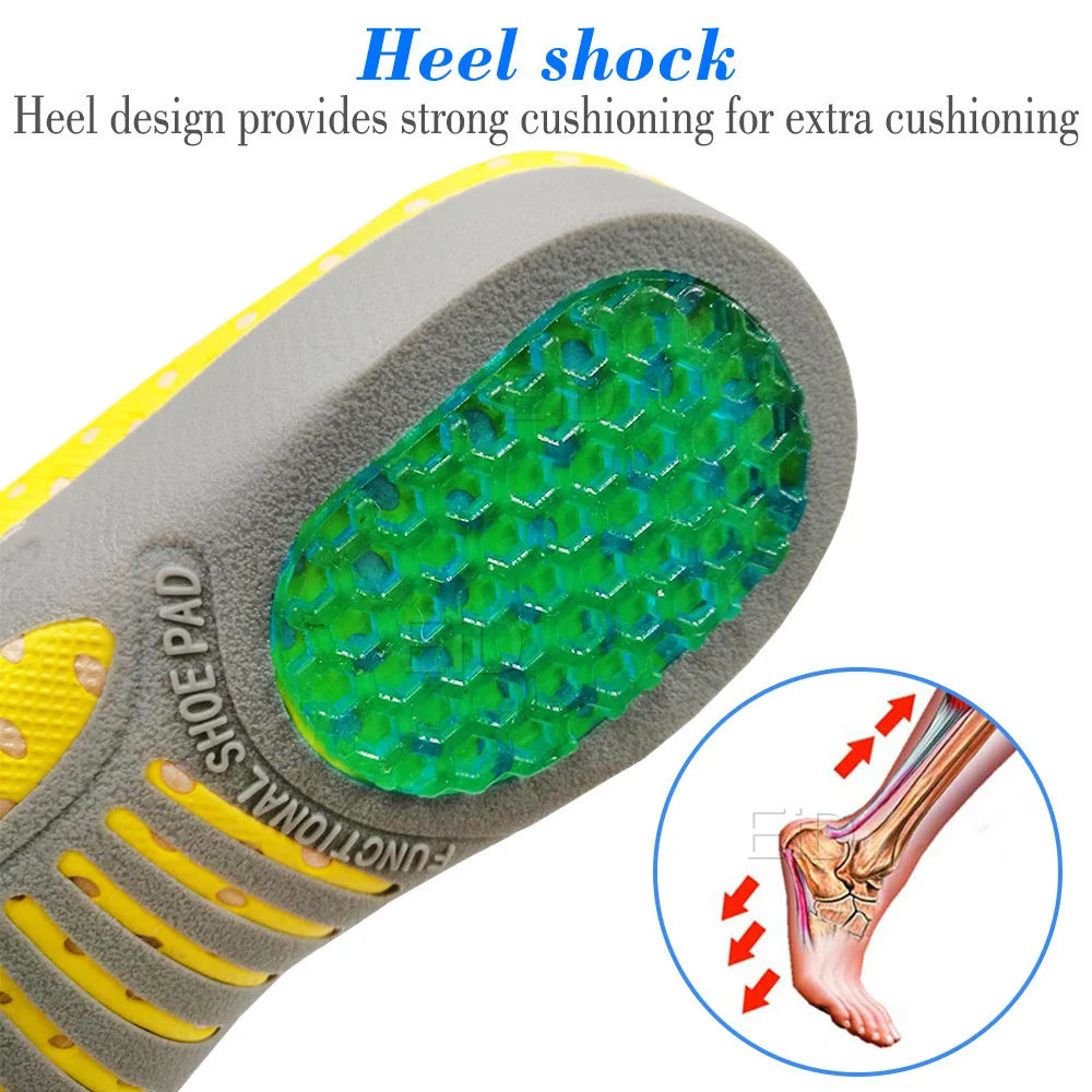 Semelles orthopédiques en gel de qualité supérieure unisexe, pied plat 4WD, semelle de santé pour chaussures, insertion de coussin de soutien de la voûte plantaire pour fasciite plantaire