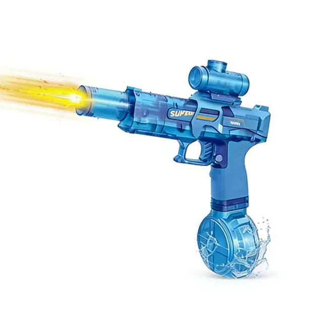 Pistolet à eau électrique LED pour enfants, simulation de souris de la neige, grande capacité, tir continu automatique