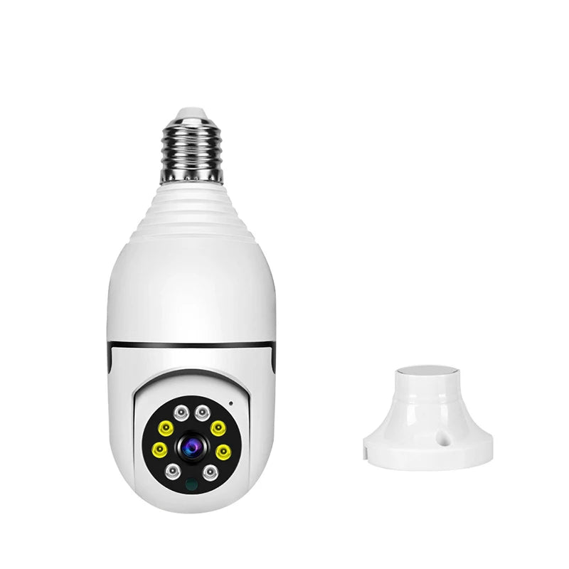 Caméra IP WiFi 4G E27 ampoule caméra 3MP sans fil bébé moniteur AI suivi sécurité vidéo Surveillance caméra pour animaux de compagnie SmartLife intérieur