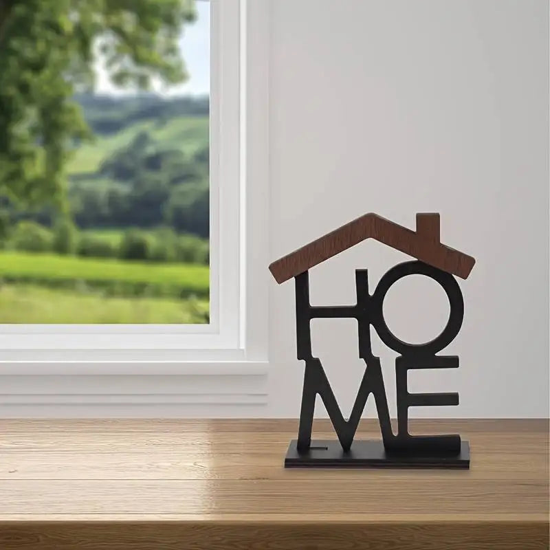 Ornement créatif en bois pour la maison, salon, Table basse, armoire, bureau, petite décoration en forme de maison, pendaison de crémaillère, cadeau d'anniversaire