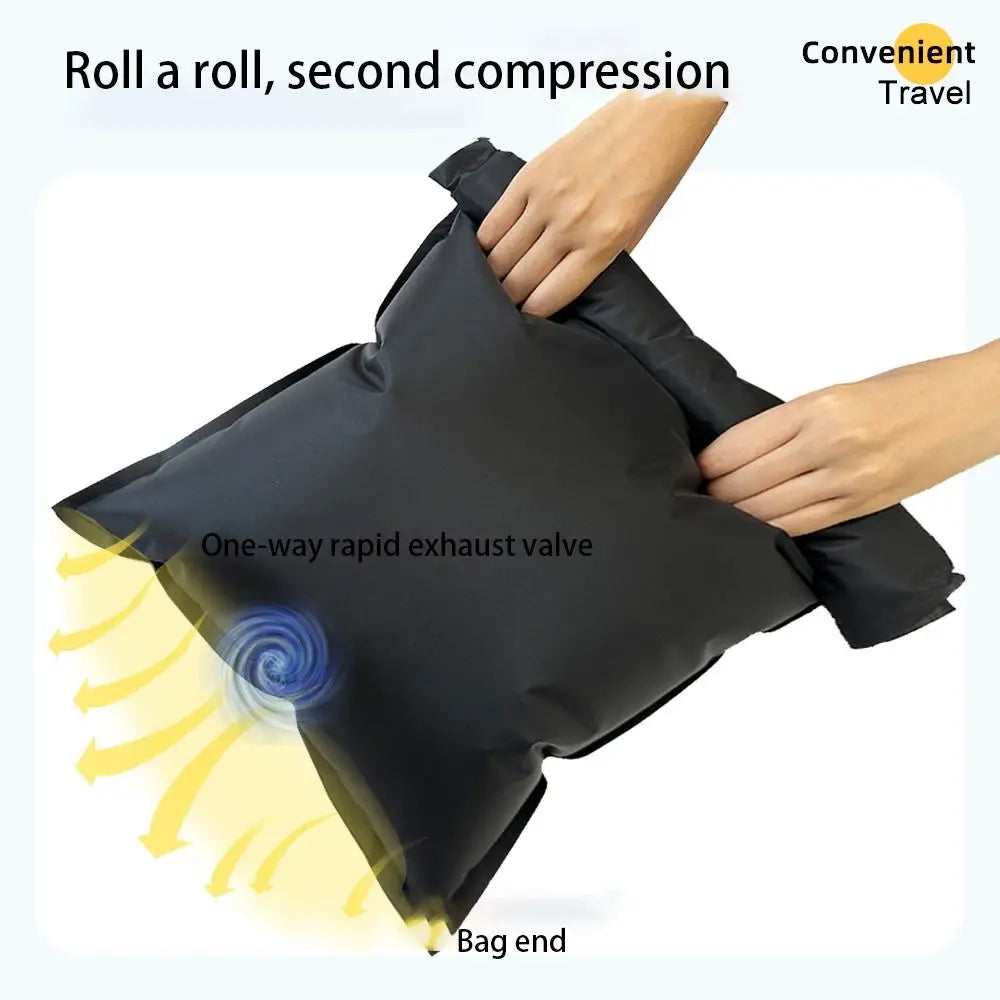 Sac de rangement sous vide pour bagages, sacs sous vide réutilisables en rouleau pour voyage, sac de Compression sous vide étanche, gain de place