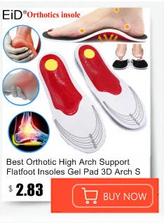 Semelles orthopédiques en gel de qualité supérieure unisexe, pied plat 4WD, semelle de santé pour chaussures, insertion de coussin de soutien de la voûte plantaire pour fasciite plantaire