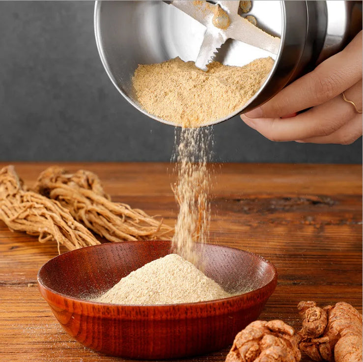 Moulin à grains multifonctionnel 4 lames pour cuisine, broyeur de café électrique domestique, mixeur de saveurs pour noix et haricots